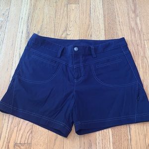 Athleta size 12 blue shorts (95% nylon)